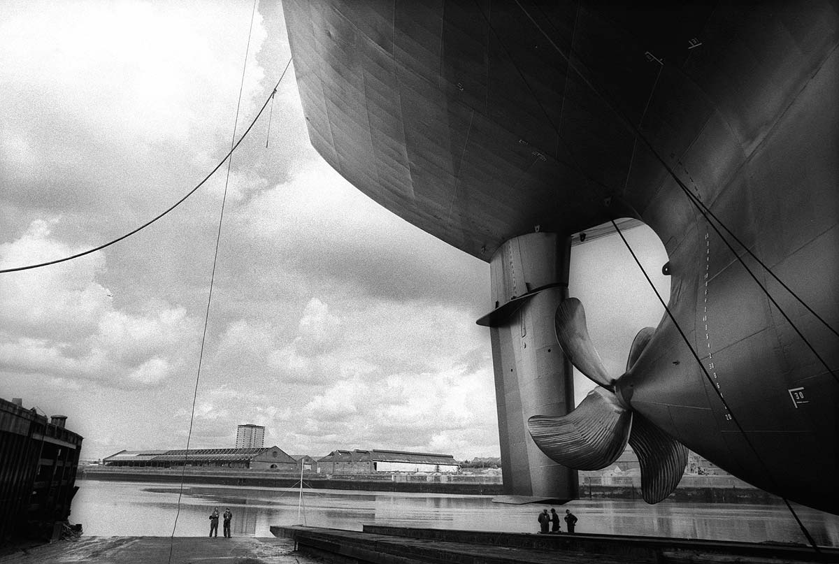 Shipbuilding on the River Clyde, by photographer Glasgow J. Sutton-Hibbert