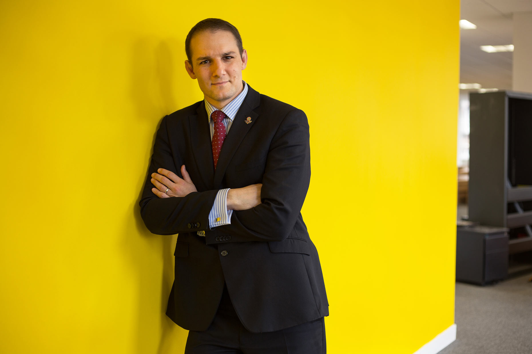 David Grevemberg in Scotland, portrait by photographer J. Sutton-Hibbert
