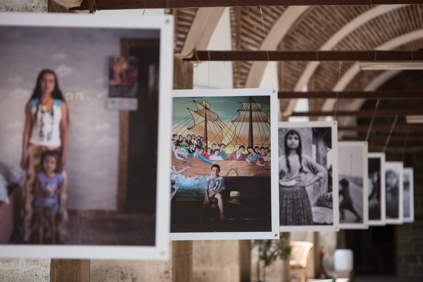 Exhibition of Roma gypsy portraits, Bursa Photography Festival, Turkey