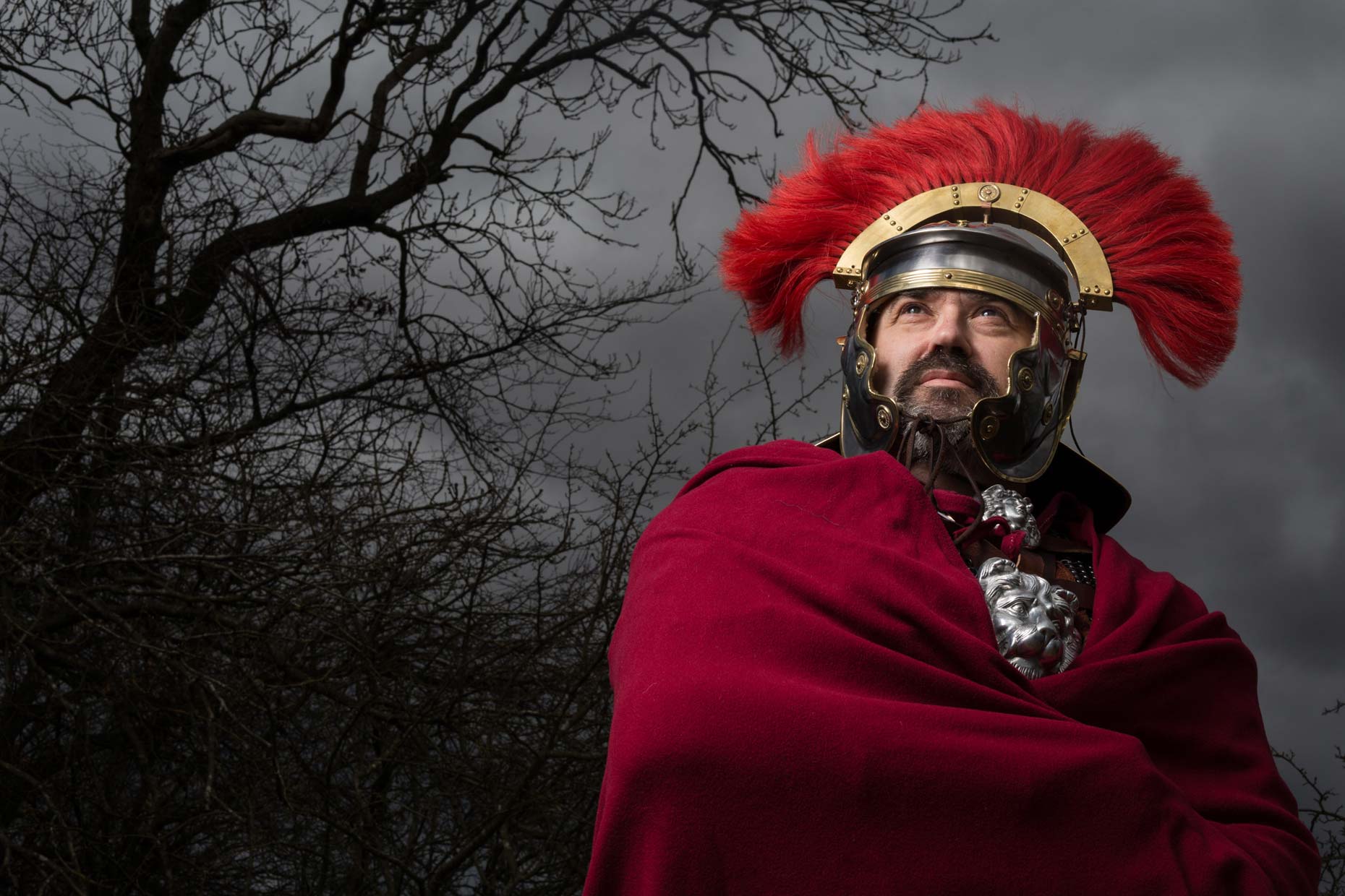 Portrait of Roman Centurion in Scotland