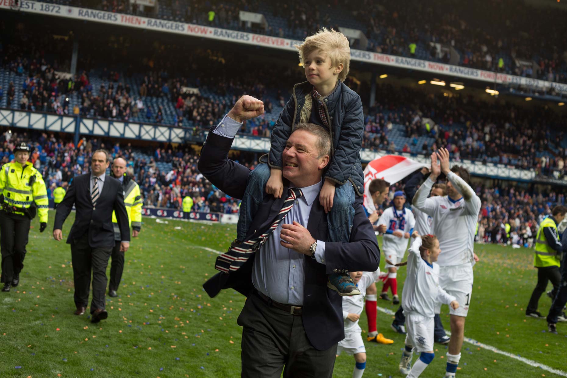 Ally McCoist manager at Rangers, Scotland, by photographer Sutton-Hibbert