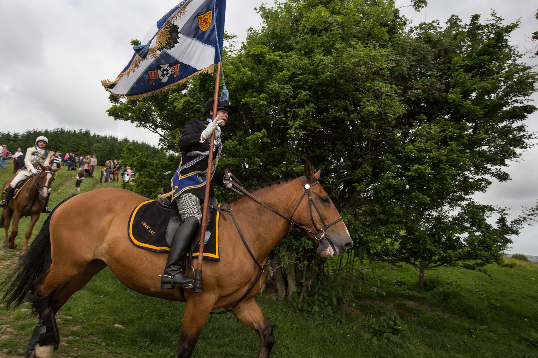 Gala Braw Lads horsemen - photography of the Common Ridings, Scotland