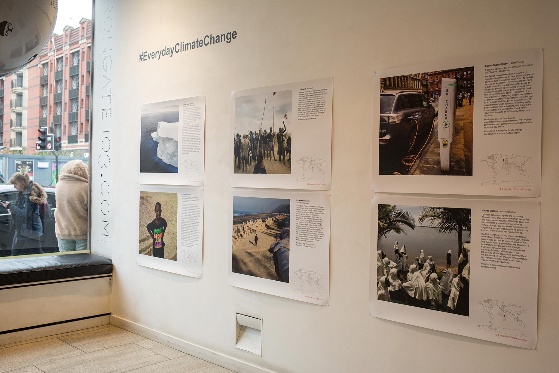 Everyday Climate Change photography exhibition, at Trongate 103, Glasgow, Scotland