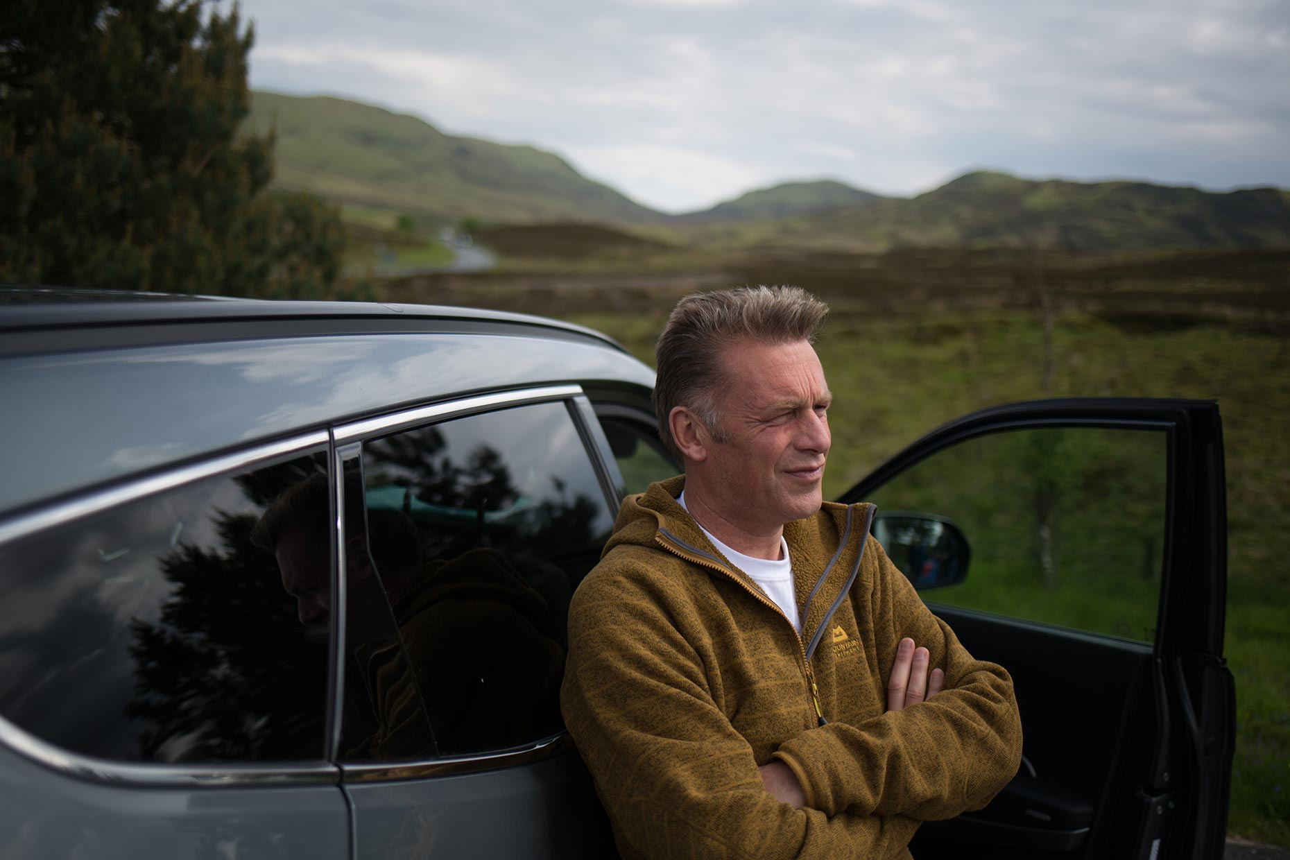 Portrait of Chris Packham, television presenter and environmentalist, Scotland